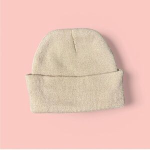 Cream Knit Beanie